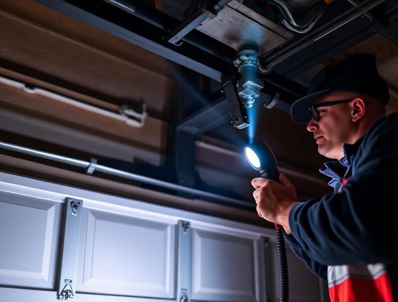 Emergency garage door repair service at night - 24/7 availability